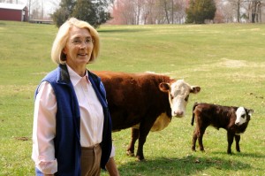 Ann with her Cows